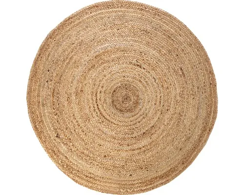 Covor rotund iută natur Ø 120 cm buc