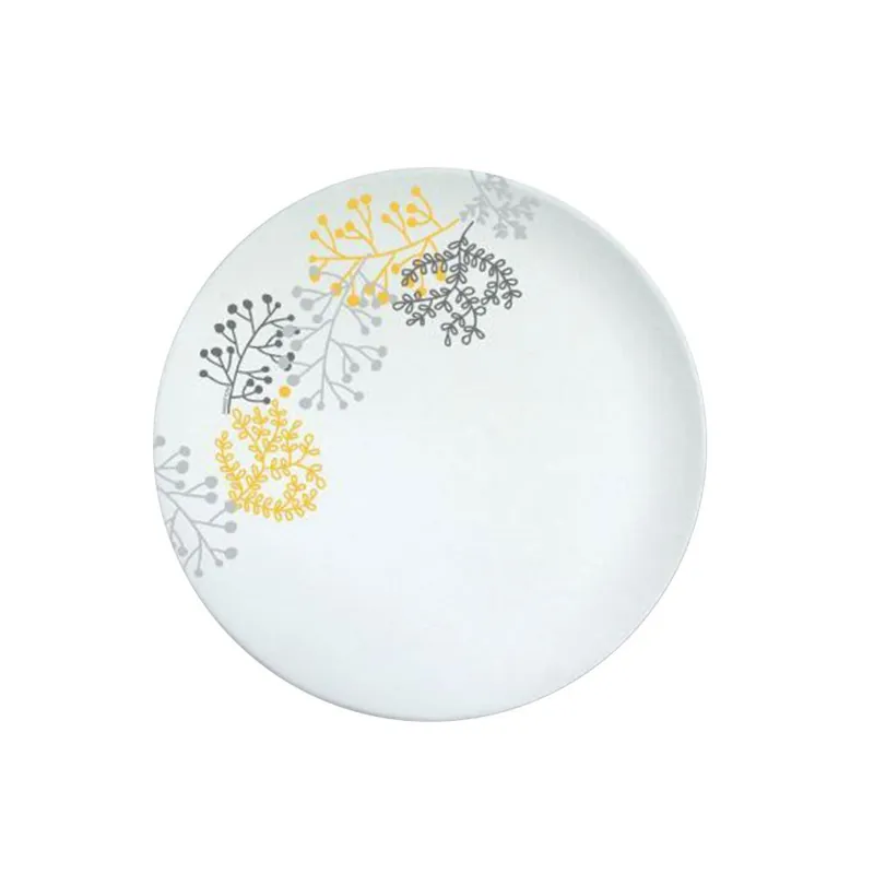 Farfurie portelan, desert, galben, 19 cm, Nordic