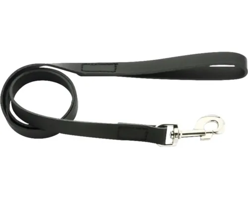 Lesă DogTech din piele 20 mm 1,3 m negru buc