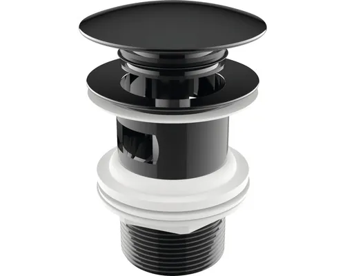 Ventil click-clack titanium black buc
