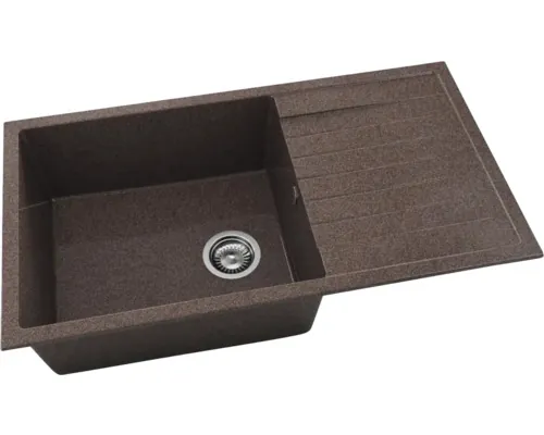 Chiuvetă bucătărie granixit 1 cuvă FAT Avangard 230 49x95 cm cu picurător Nutshell reversibilă buc