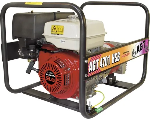 Generator curent pe benzină AGT 4701 HSB 4200W, motor Honda 270cm³ buc