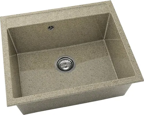 Chiuvetă bucătărie granixit 1 cuvă FAT Avangard 227 51x60 cm fără picurător Calahari buc