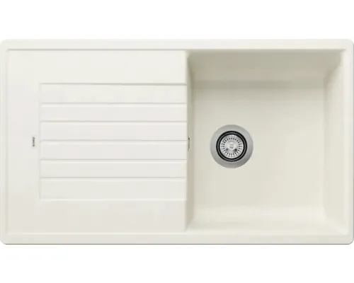 Chiuvetă bucătărie silgranit 1 cuvă Blanco ZIA 5 S 50x78 cm cu picurător alb antic reversibilă buc