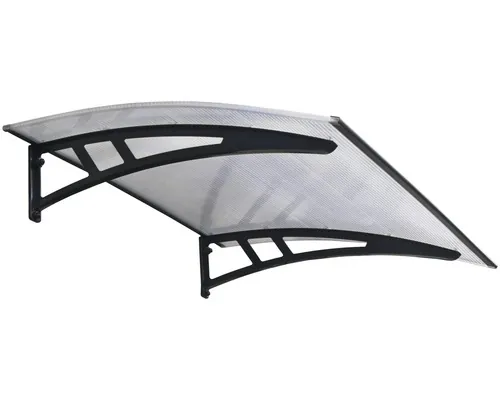 Copertină CANOPIA BY PALRAM 136x95 brațe plastic antracit policarbonat celular transparent 1 cm buc
