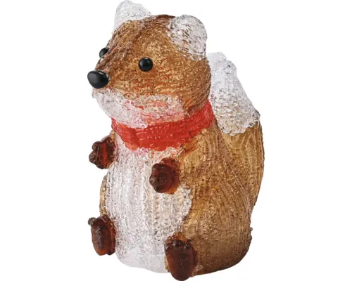 Figurină decorativă Lafiora Vulpe LED acril H15 cm maro buc