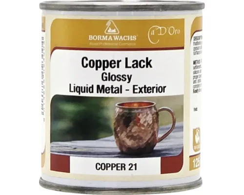 Foiță metalică lichidă pentru exterior Copper Lack Borma Wachs cupru 125 ml buc