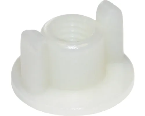 Piulițe cu aripi de strângere Dresselhaus M5 plastic alb, pentru capac WC pac