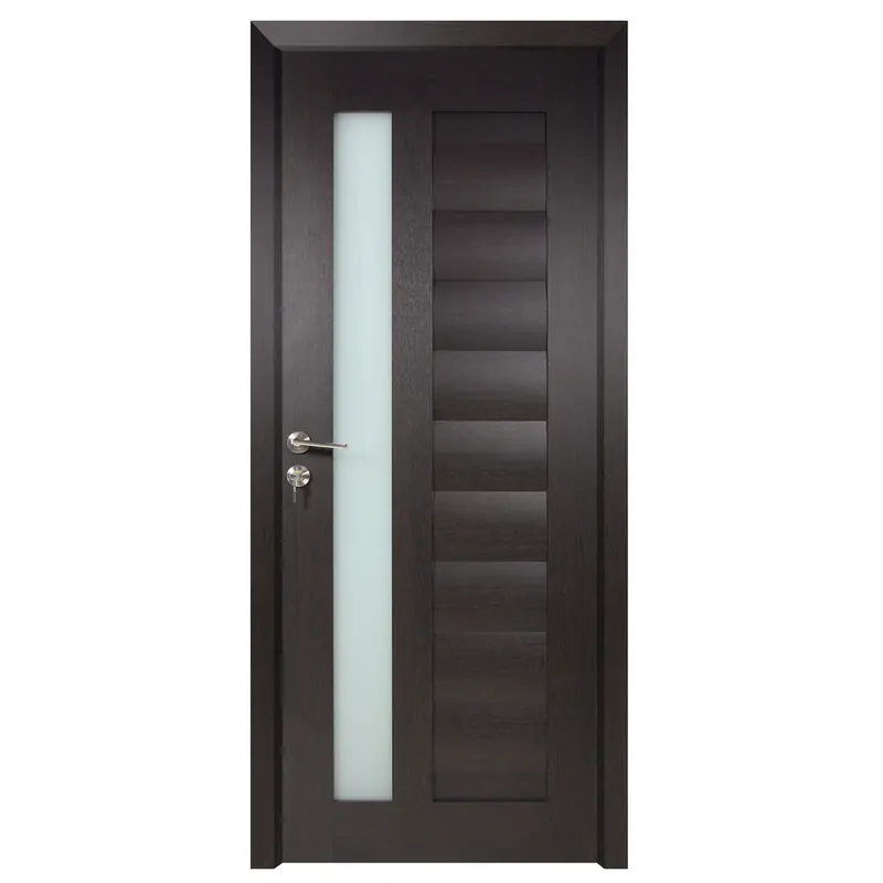 Usa de interior din lemn cu geam, BestImp G4-78-W, stanga / dreapta, wenge, 203 x 78cm buc