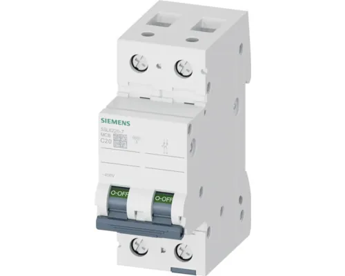 Întreruptor automat Siemens MCB 2P 20A 6kA, curbă C buc