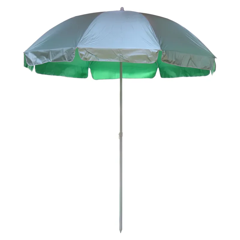 Umbrela soare de plaja / gradina, WH002-3, rotunda, structura metal, verde, D 240 cm buc