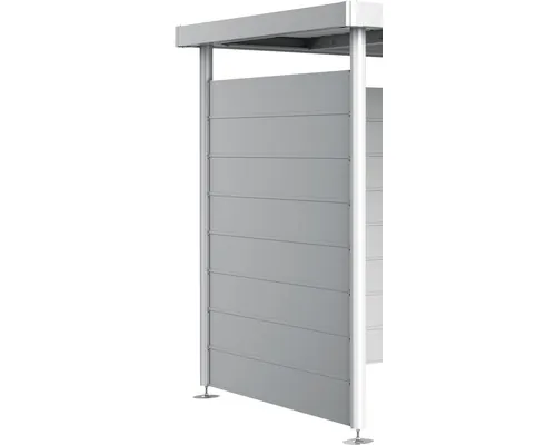 Perete lateral pentru acoperiș lateral Biohort HighLine H3 argintiu metalizat buc