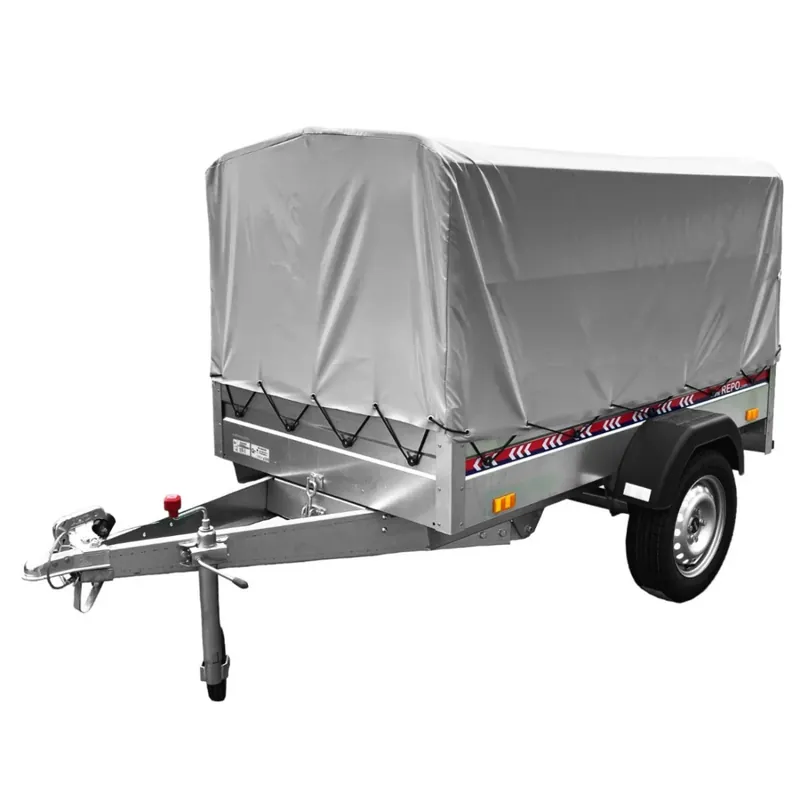 Remorca auto, monoax, Repo, R13, 750 kg, 298 x 153 x 195 cm + prelata si suport 750000g