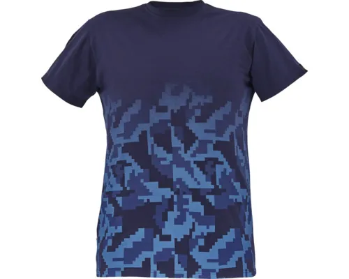 Tricou la baza gâtului Cerva Neurum din bumbac bleumarin, mărimea M buc