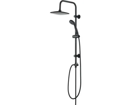 Sistem de duș cu comutator form&style BAHAMA, furtun duș 150 cm, negru mat buc