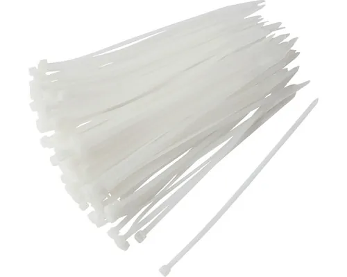 Colier plastic/șoricei prindere Strohm 4,8x250 mm, pachet 50 bucăți, alb