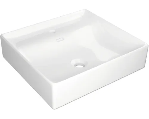 Lavoar pe blat Jungborn NOVE 51x46 cm alb lucios buc