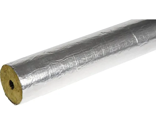 Cochilie din vată bazaltică cașerată cu aluminiu ∅ 27 mm, grosime 30 mm, 1m buc