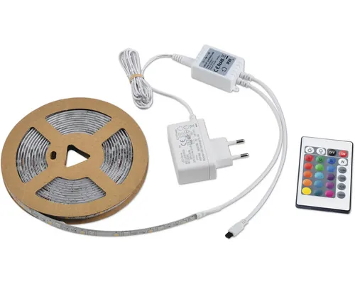 Bandă LED RGB 5m 24W 900 lumeni buc