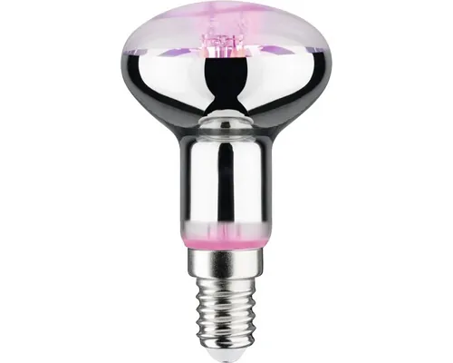 Bec LED pentru plante Paulmann E14 4W, lumină 1300K, reflector R50, stimulează creșterea buc