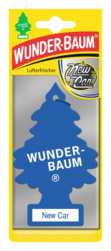 Odorizant auto, bradut, Wunder - Baum, New Car, 7.6 x 0.3 x 19 cm buc