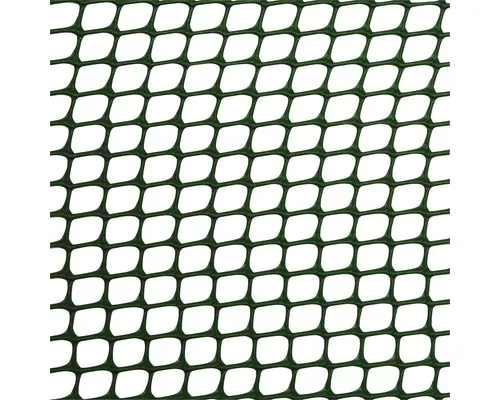 Plasă țesătură plastic pentru garduri, ochiuri pătrate 1 cm, marfă la metru 100 cm, verde m