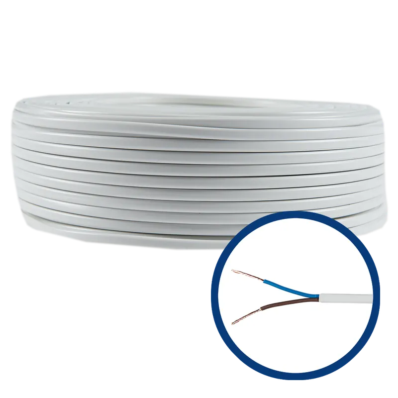 Cablu electric MYYUP 2 x 0.75 mmp, izolatie PVC, plat