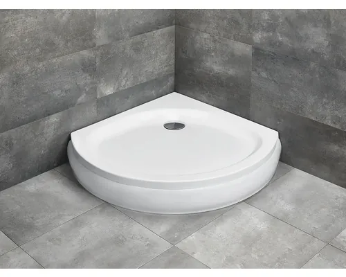 Cădiță de duș semirotundă Radaway Patmos B 90x90x16 cm acril alb 4T99155-03 buc
