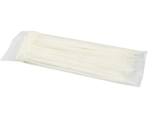 Colier plastic/șoricei prindere Haupa 4,8x302 mm, pachet 100 bucăți, transparent