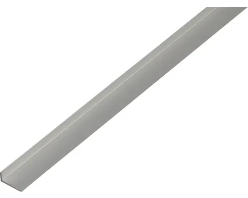 Cornier aluminiu Kaiserthal 19x8x1,6 mm, lungime 1m, argintiu, eloxat buc