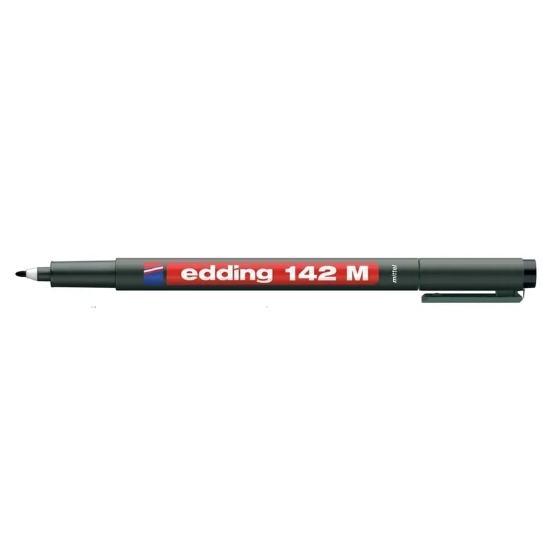 Marker permanent Edding OPH 142M, corp plastic, varf rotund, 1 mm, negru