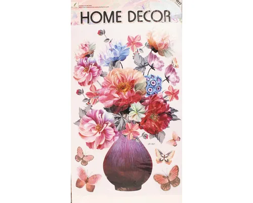 Sticker Home Decor vază cu flori 33x60 cm buc