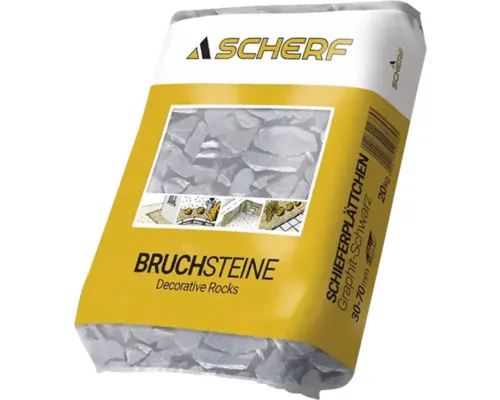 Ardezie granulație 30-70 mm 20 kg negru sac