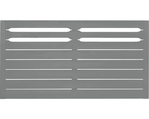 Gard lemn Konsta Ground 180x90 cm gri bazalt buc