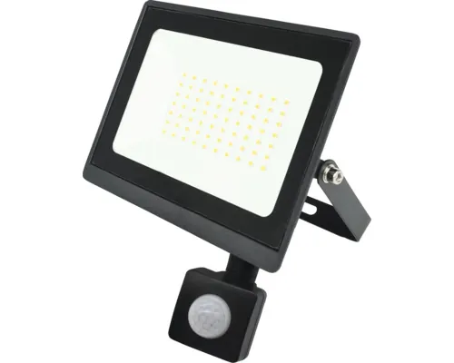 Proiector LED exterior Well Slim 50W 5000 lumeni IP65, senzor de mișcare, lumină rece buc