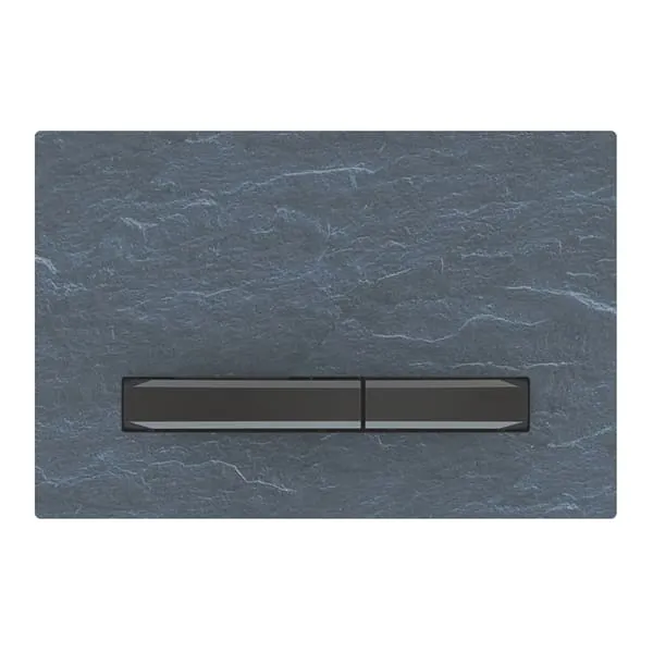 Clapeta de actionare, Geberit, Sigma 50, zinc, ardezie, negru mat, 246x164x14mm