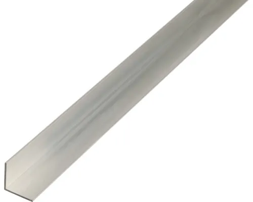Cornier aluminiu Alberts 50x50x3 mm, lungime 1m, argintiu, eloxat buc