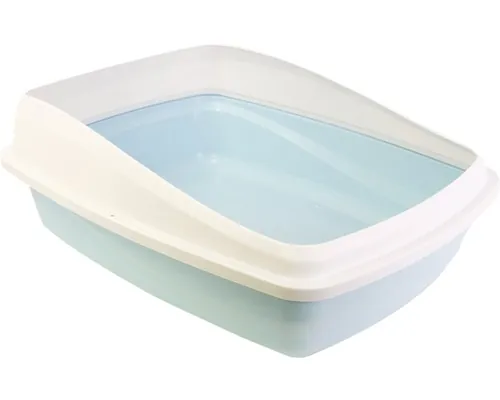 Litieră pisici cu margine Catit albastră/gri 43x57x19 cm buc