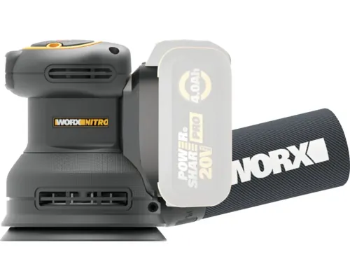 Șlefuitor electric cu excentric fără acumulator Worx WX823.9 Nitro Ø125 mm motor brushless buc