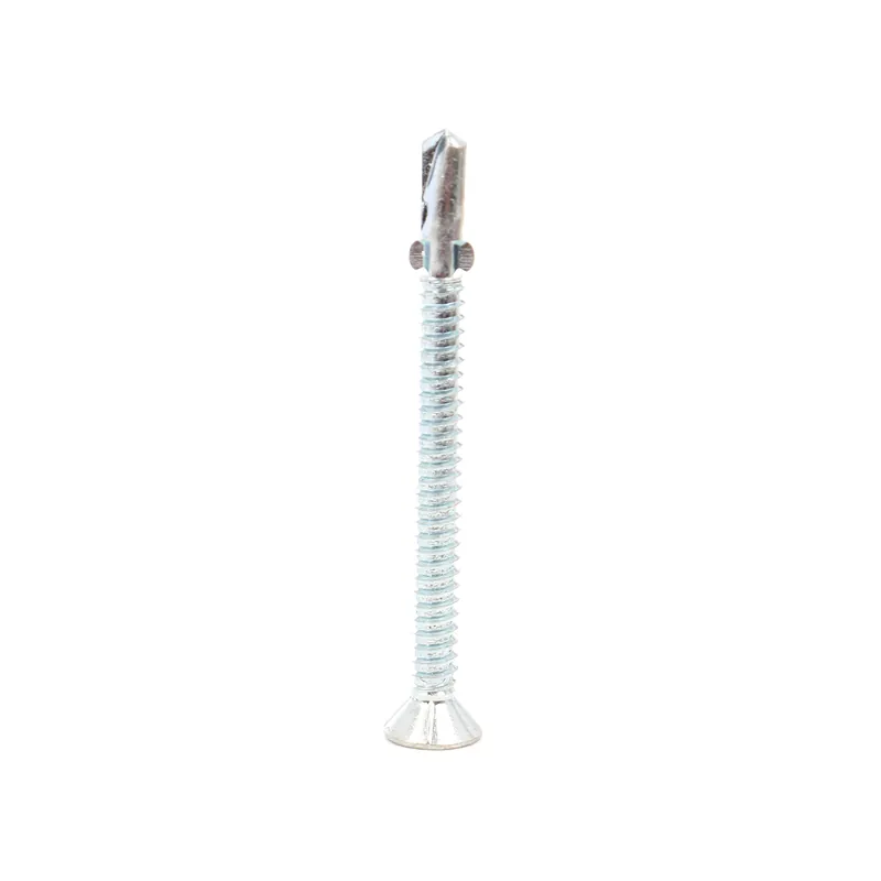 Surub autoforant, cu cap inecat si aripi, din otel, 6.3 x 85 mm buc