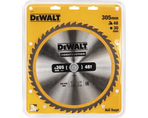 Disc fierăstrău circular staționar DeWalt DT1956-QZ 305x30mm 48T buc