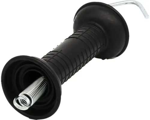 Mâner pentru poartă gard electric NEXON cu arc și cârlig negru buc