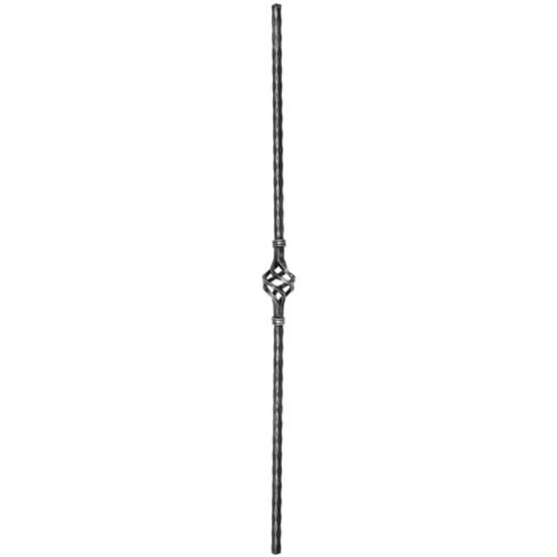 Montant drept, amprentat, 900 x 12 x 12 mm, 1 ornament