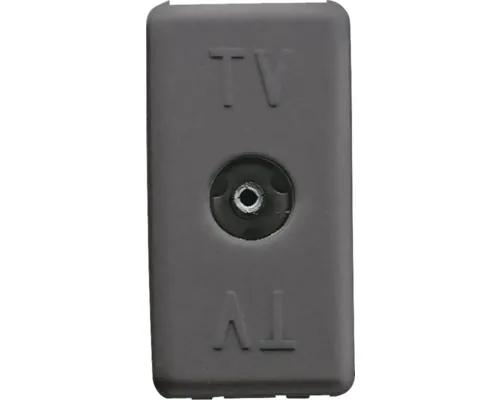 Priză TV de capăt Gewiss System, 1 modul, negru buc