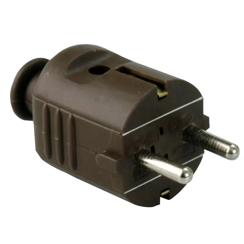 Fisa 40743L, contact de protectie, 16A, maro buc