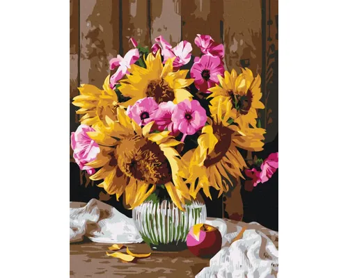 Pictură pe numere Country bouquet 30x40 cm buc