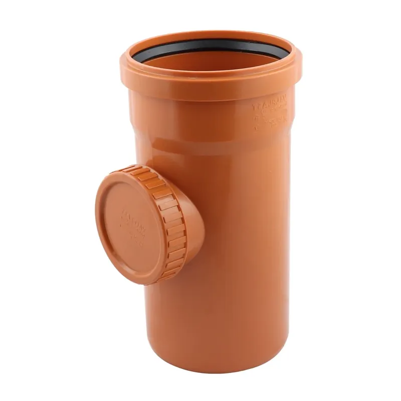 Piesa curatare PVC, cu inel, D 250 mm, portocaliu buc