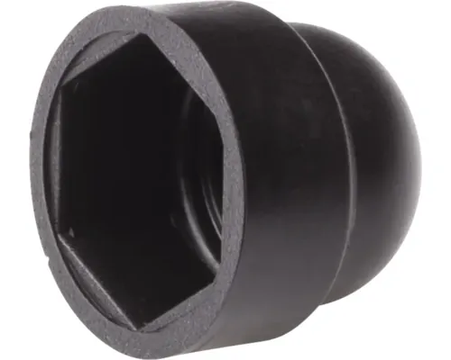 Capace plastic hexagonale pentru țeavă Ø6mm Dresselhaus JD Black Edition, 100 buc. pac