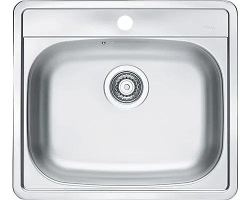 Chiuvetă bucătărie inox 1 cuvă ALVEUS More 56x50 cm fără picurător buc