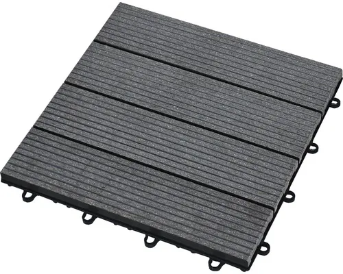 Dală sistem click Konsta WPC 30x30 cm antracit buc